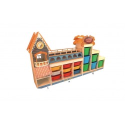 خزانة رباعية  ساعة