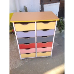 رف جوارير طلاب خشبي عمودين رف جوارير طلاب خشبي عمودين