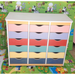 رف جوارير طلاب خشبي 3 اعمدة رف جوارير طلاب خشبي 3 اعمدة