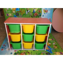 رف جوارير كبير طلاب بلاستيك 3 اعمدة