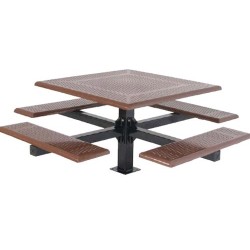 طاولة حديد خارجية شكل مربع