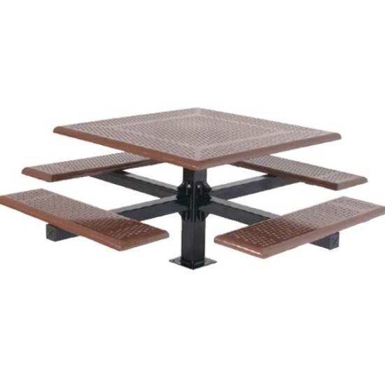 طاولة حديد خارجية شكل مربع