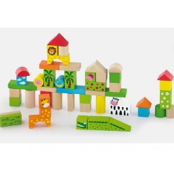 مجموعة بلوك 50 قطعة- حديقة الحيوانات