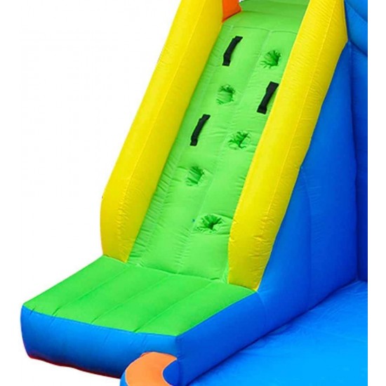 Inflatable jumping device for children with slide (water or dry), pool and small jumping castle